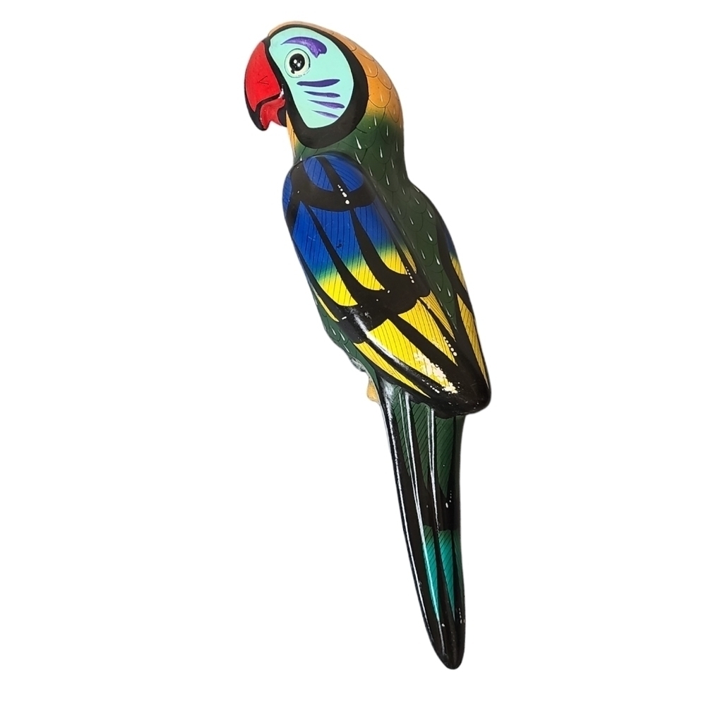 Porcelain hand painted parrot bird